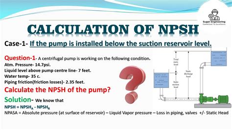 npsh centrifugal pump calculation|calculate npsh available.